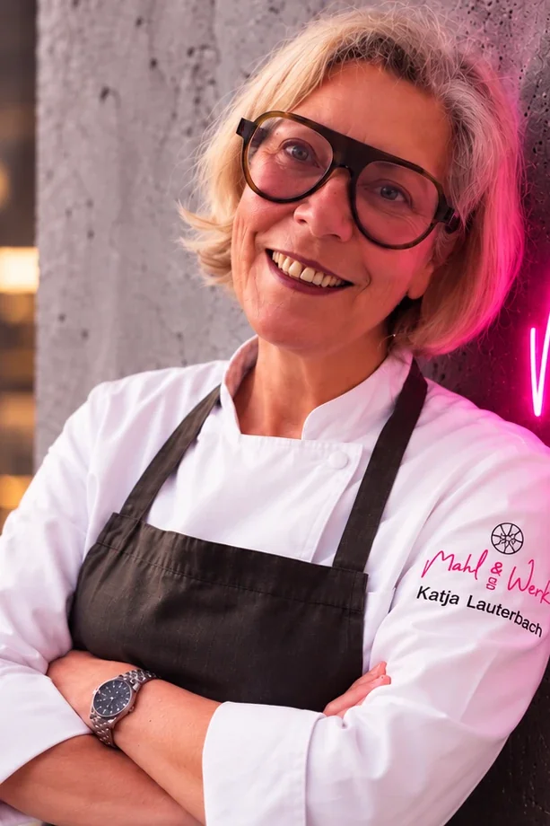Katja Lauterbach, Gastgeberin im MAHLUNDWERK in Kreuzau